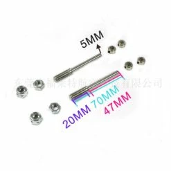 Cheapest 👏 ZYHOBBY 1 Set Φ3/Φ4/Φ5mm Wheel Axles Shaft Adapter Nut Screw Airplane Wheel Accessories Tapping Hexagonal 🌟