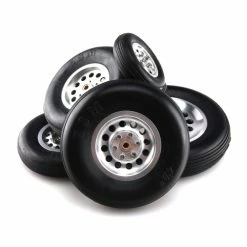 Discount 💯 ZYHOBBY 1Pair Durable Rubber Wheels For RC Plane - Size 1.7~4.5inch To Pick 🤩